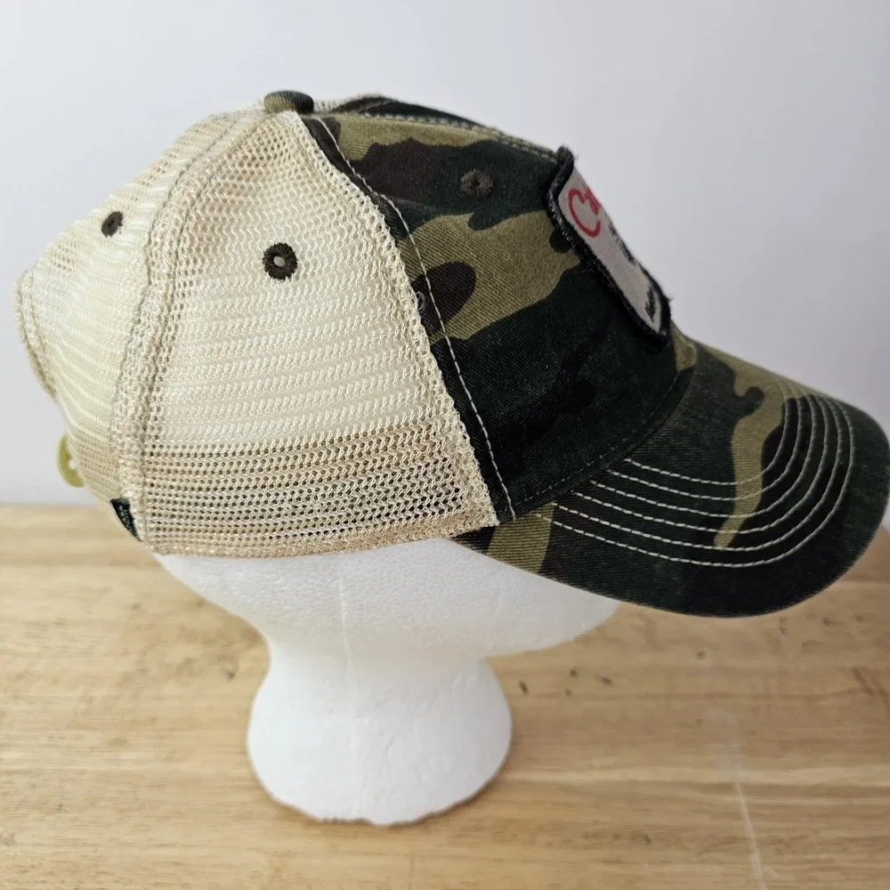 Cahills Lowcountry Hat Baseball Cap Camo Green Bluffton SC‎ Rooster Farm Casual